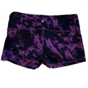 Lululemon Purple Tie Dye Boogie Shorts Size 6 Roll Down